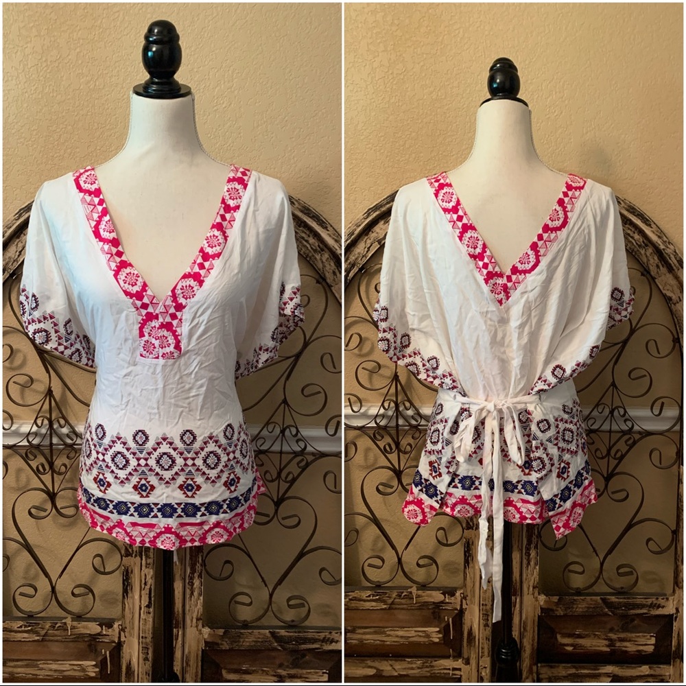 Catch Stitch Boho Blouse